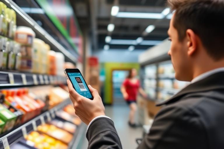Сканирование штрих-кода продукта